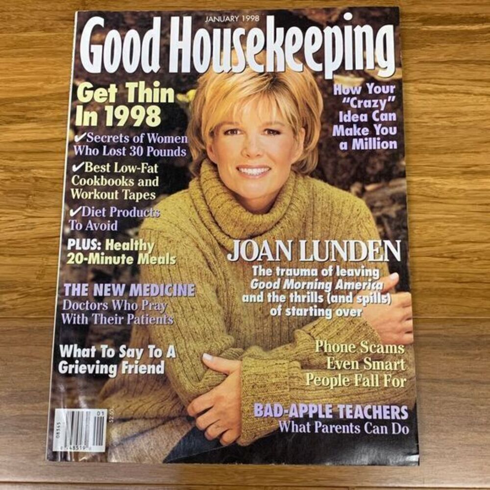 Good Housekeeping Vintage Magazine‎ Joan Lunden Get Thin in 1998 Healthy Meals